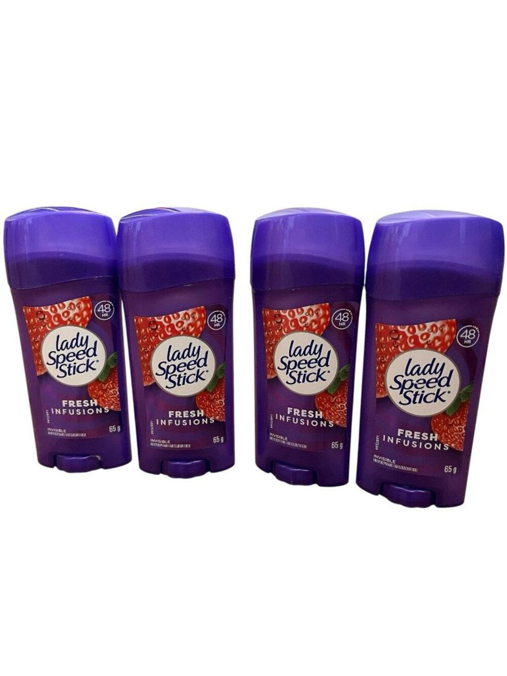 4X Lady Speed Stick Strawberry Scented Fresh Infusions Antiperspirant Deodorant